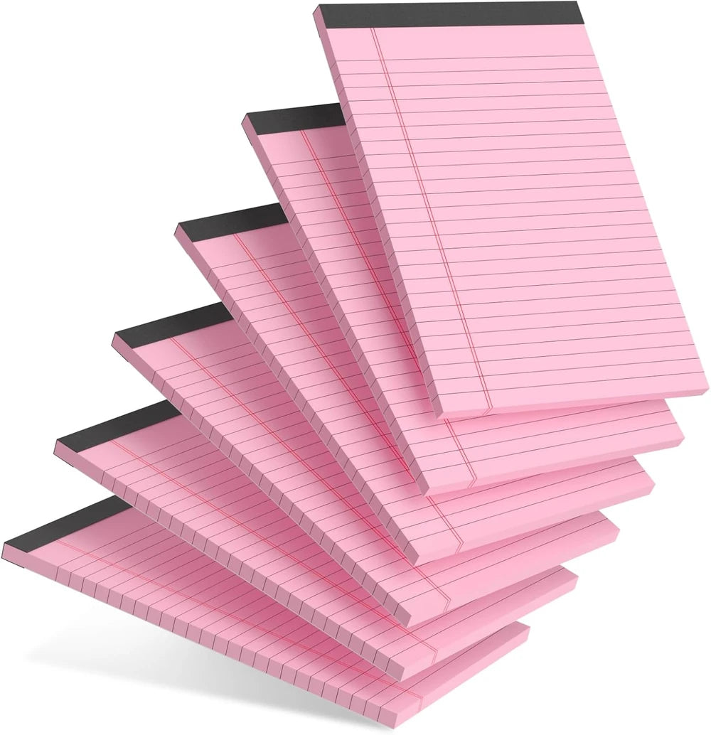 Pink College Ruled Legal Pad Set